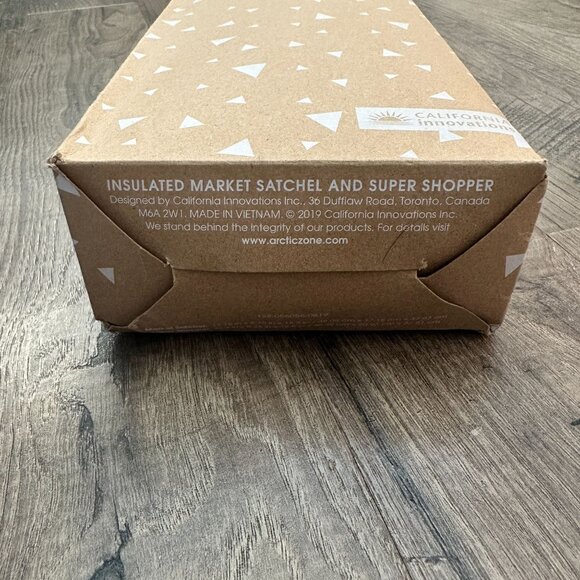 California Innovations Green Floral Insulted Market Satchel & Super Shopper 2 Pc - Picture 6 of 8